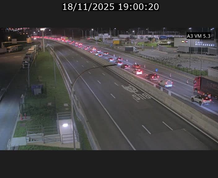 Traffic live webcam Luxembourg Aire de Berchem - A3 - BK 5 - direction France