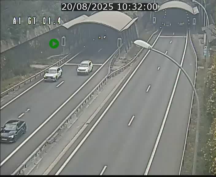 Traffic live webcam Luxembourg Hesperange - A1 direction Kirchberg - BK 1.4