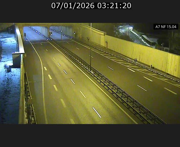 Caméra trafic Luxembourg - A7, Tunnel Mersch, entrée sud, direction Ettelbruck