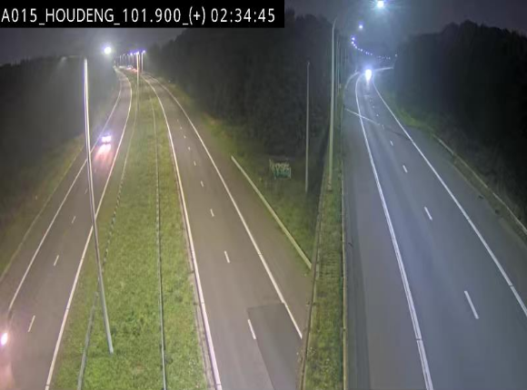 Webcam autoroute Belgique - Houdeng-Goegnies - Jonction E19/E42 direction Tournai/Mons - BK 101.85