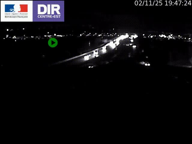 Clone of Caméra de circulation sur A7 à Lyon Perrache vers Marseille, le long du Rhône