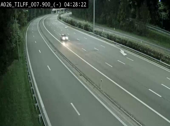 Webcam autoroute A26/E25 à Esneux, en Belgique en direction Luxembourg - BK 7.9