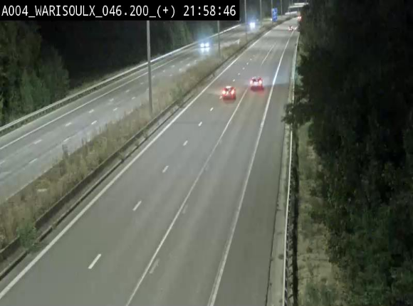 Webcam autoroute Belgique - Warissoulx - E411 - BK 46.2