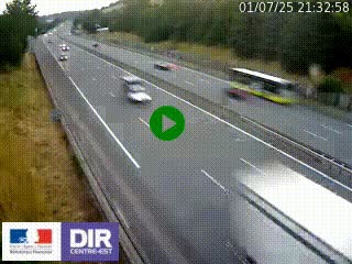 Webcam routière à Saint-Etienne-Terrenoire sur la RN88 avant la jonction entre l'A72 et le Boulevard Périphérique de Saint-Etienne