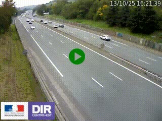 Webcam routière à Saint-Etienne-Terrenoire sur la RN88 avant la jonction entre l'A72 et le Boulevard Périphérique de Saint-Etienne