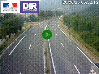 Caméra sur la Nationale 90 (N90) à La Léchère, en direction et à proximité d'Albertville