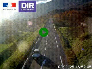 Web cam sur la N90 à Aime, en provenance de Bourg-Saint-Maurice et en direction d'Albertville
