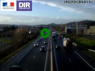 Caméra autoroute à Saint-Etienne (Les Littes) à hauteur du Ikea Saint-Etienne sur l'A72 en direction de Roanne