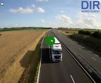 Webcam sur A84 à hauteur de l'échangeur de Poilley avec la N175, au sud d'Avranches