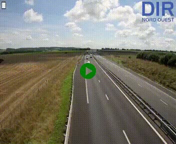 Webcam sur A84 à hauteur de l'échangeur de Poilley avec la N175, au sud d'Avranches