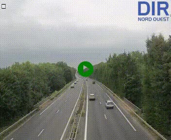 Webcam sur le périphérique de Caen (N814) à l'est de la ville, à Mondeville hauteur de la sortie 2, Presqu'île-Rives de l'Orne, au bout de l'autoroute A13