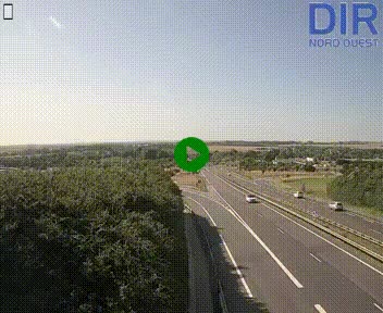Webcam au début de l'A84 sur le périphérique Ouest de Caen (N814) à hauteur de la sortie 9, Porte de Bretagne