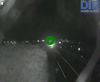 Webcam au début de l'A84 sur le périphérique Ouest de Caen (N814) à hauteur de la sortie 9, Porte de Bretagne