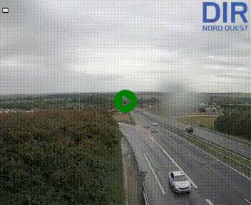 Webcam au début de l'A84 sur le périphérique Ouest de Caen (N814) à hauteur de la sortie 9, Porte de Bretagne