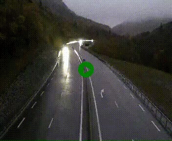 Webcam Porté-Puymorens sur N320, en direction de Pas de la Casa (Andorre)