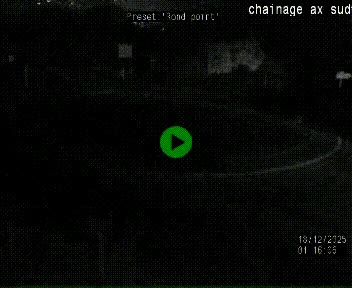 Webcam sur la N22 au niveau du poste frontière entre la France et Andorre à proximité de Pas de la Case à plus de 2000 mètres d'altitude