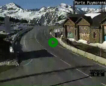 Webcam Col du Puymorens sur N320, en direction de Pas de la Casa (Andorre)