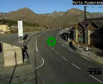 Webcam Col du Puymorens sur N320, en direction de Pas de la Casa (Andorre)