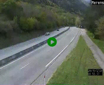 Webcam dans les Pyrénées à hauteur de Mérens-les-Vals sur N320, en direction de Pas de la Casa (Andorre)