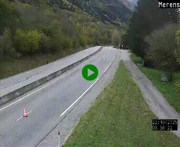 Webcam Ax-les-Thermes sur N20, en direction d'Andorre