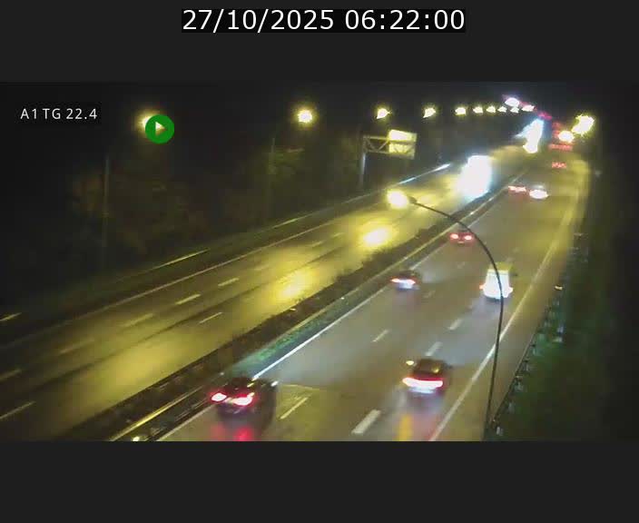 Traffic live webcam Luxembourg Flaxweiler - A1 direction Luxembourg - BK 22.4