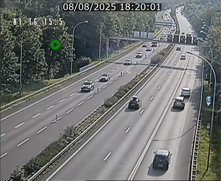 Traffic live webcam Luxembourg Munsbach - A1 direction Luxembourg - BK 15.5