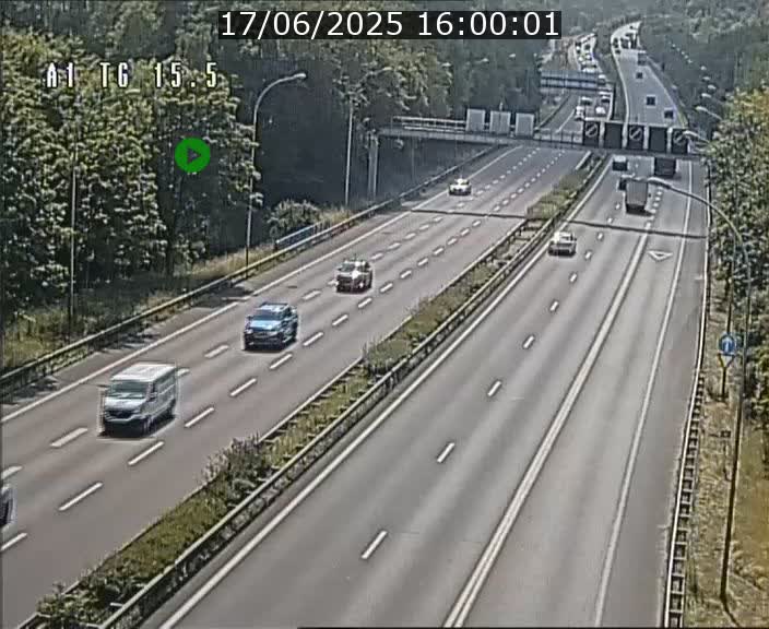 Traffic live webcam Luxembourg Munsbach - A1 direction Luxembourg - BK 15.5
