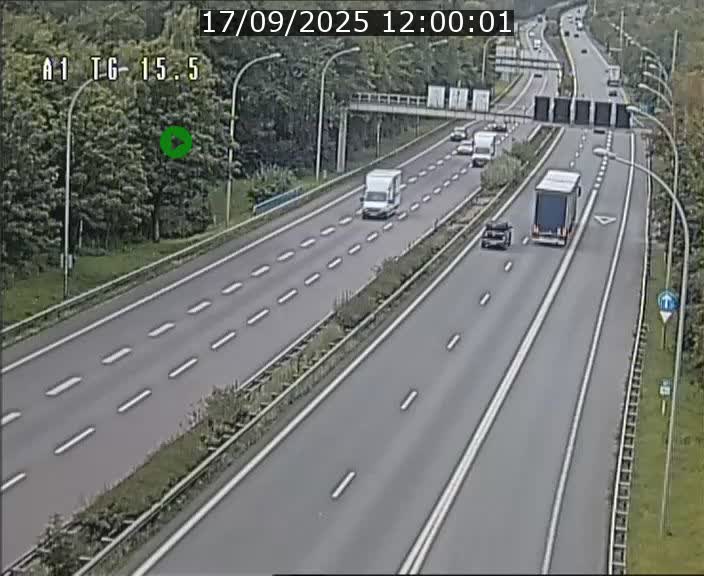Traffic live webcam Luxembourg Munsbach - A1 direction Luxembourg - BK 15.5