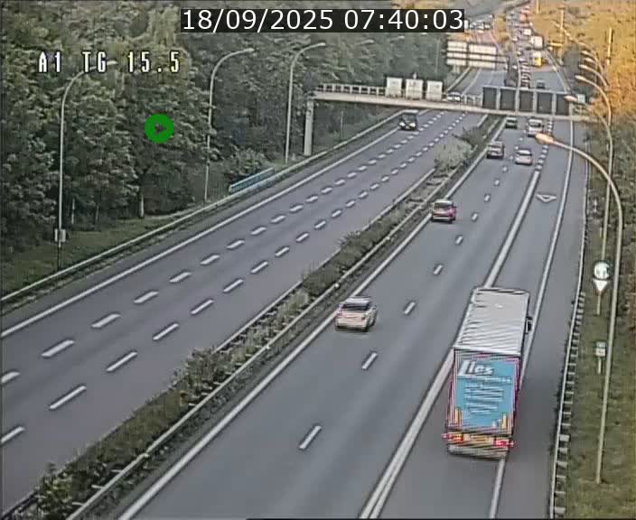Traffic live webcam Luxembourg Munsbach - A1 direction Luxembourg - BK 15.5