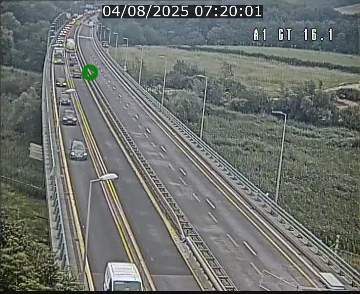 Traffic live webcam Luxembourg Niederanven - A1 direction Allemagne - BK 16.1