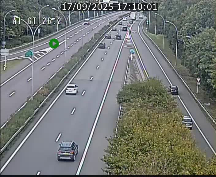 Traffic live webcam Luxembourg Grevenmacher - A1 direction Allemagne - BK 26.2