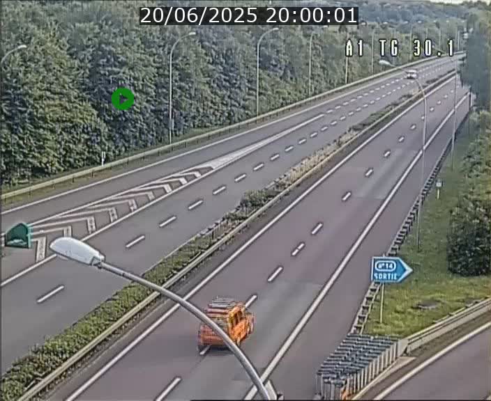 Traffic live webcam Luxembourg Grevenmacher - A1 direction Luxembourg - BK 30.1