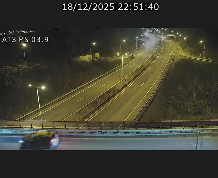 Traffic live webcam Luxembourg Differdange - A13 direction Esch-sur-Alzette - BK 3.9