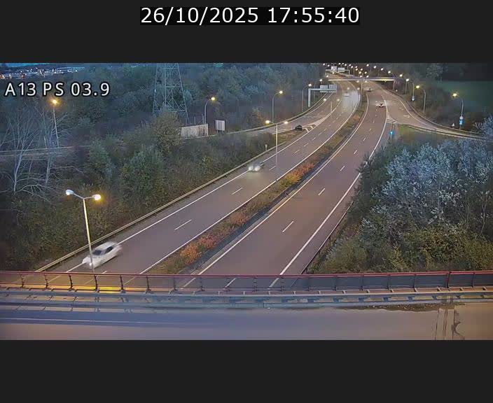 Traffic live webcam Luxembourg Ehlerange - A13 direction Esch-sur-Alzette - BK 6.8