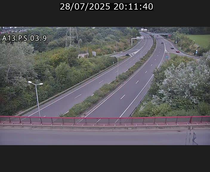 Traffic live webcam Luxembourg Differdange - A13 direction Esch-sur-Alzette - BK 3.9