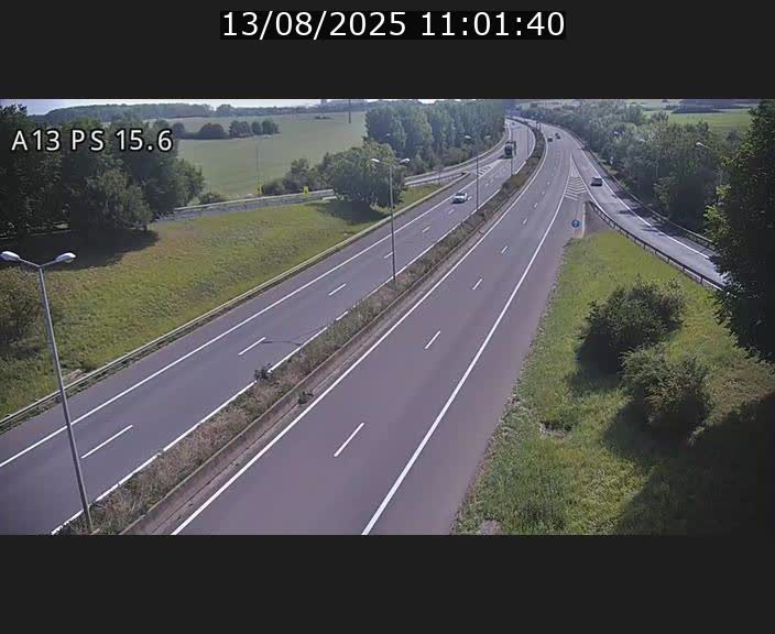 Traffic live webcam Luxembourg Kayl - A13 direction Dudelange - BK 15.6
