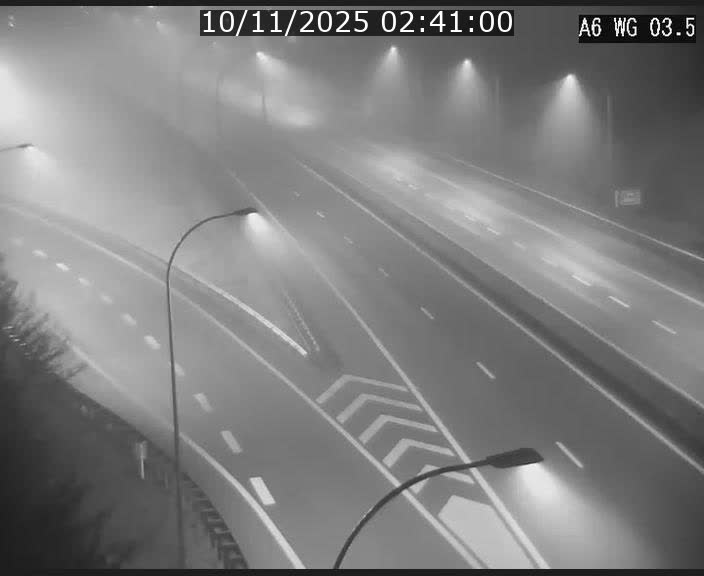 Traffic live webcam Luxembourg - Croix de Cessange - A6 - BK 3.5 - direction France/Allemagne