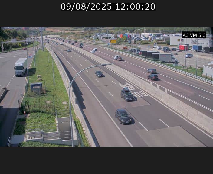 Traffic live webcam Luxembourg Aire de Berchem - A3 - BK 5 - direction France