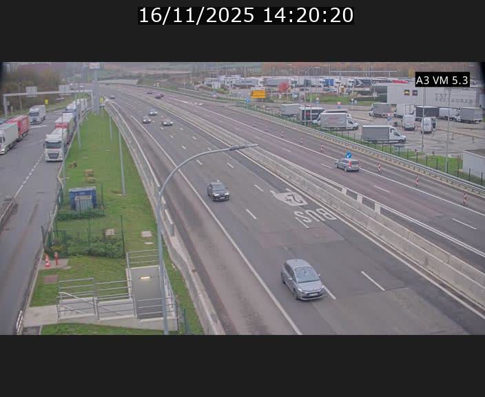 Traffic live webcam Luxembourg Aire de Berchem - A3 - BK 5 - direction France