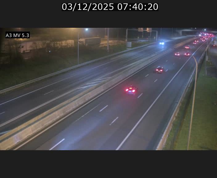Webcam à l'Aire de Berchem au Luxembourg sur l'A3. Vue orientée vers la France