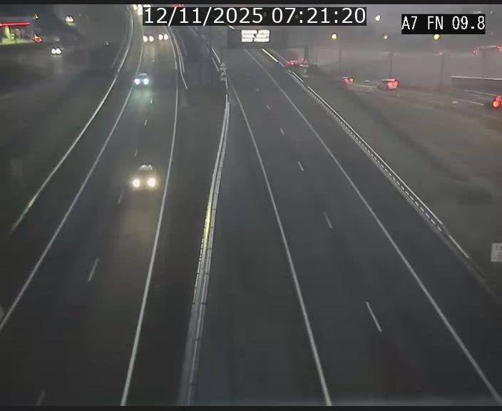 Caméra trafic Luxembourg - A7, Tunnel Gousselerbierg, sortie sud, direction rond-point Lorentzweiler (BK 9.9)