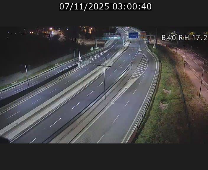 Webcam sur le contournement d'Esch Belval à hauteur de la sortie Université de Luxembourg. Vue orientée vers Luxembourg