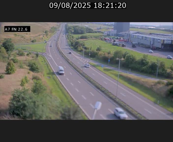 Caméra trafic Luxembourg - A7, Colmar-berg direction Mersch