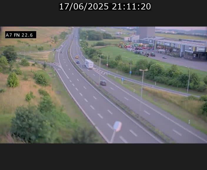 Caméra trafic Luxembourg - A7, Colmar-berg direction Mersch