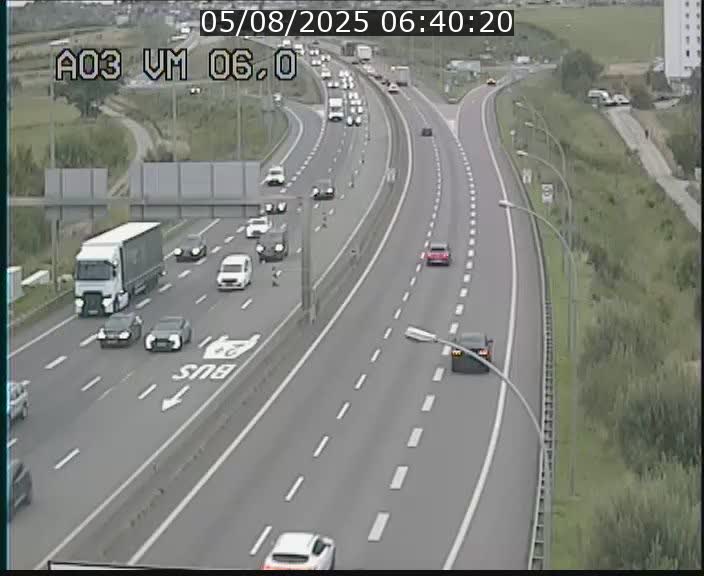 Traffic live webcam Luxembourg Aire de Berchem - A3 - BK 6 - direction France