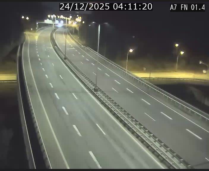 Caméra autoroute Luxembourg A7 - Tunnel Stafelter - direction Echangeur Grünewald