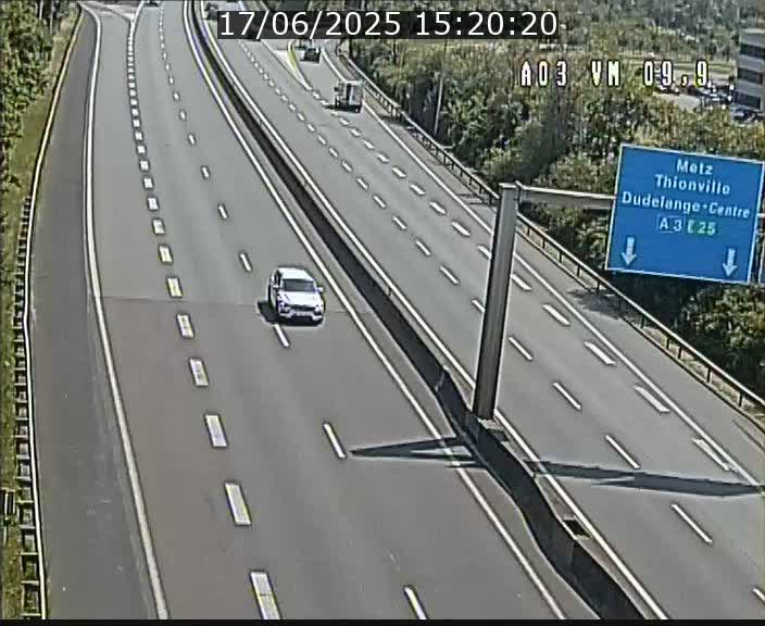 Webcam Autoroute à la Croix de Bettembourg - A3 - BK 9.9 - direction France