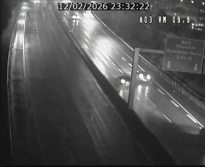 Webcam Autoroute à la Croix de Bettembourg - A3 - BK 9.9 - direction France