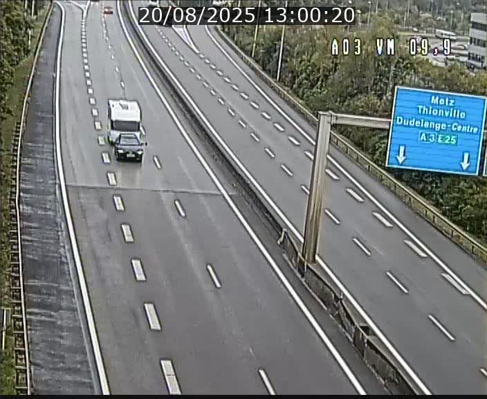 Webcam Autoroute à la Croix de Bettembourg - A3 - BK 9.9 - direction France