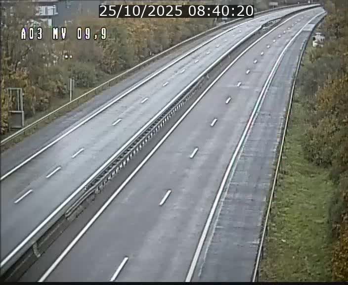 Webcam Autoroute à la Croix de Bettembourg - A3 - BK 9.9 - direction Luxembourg-Ville